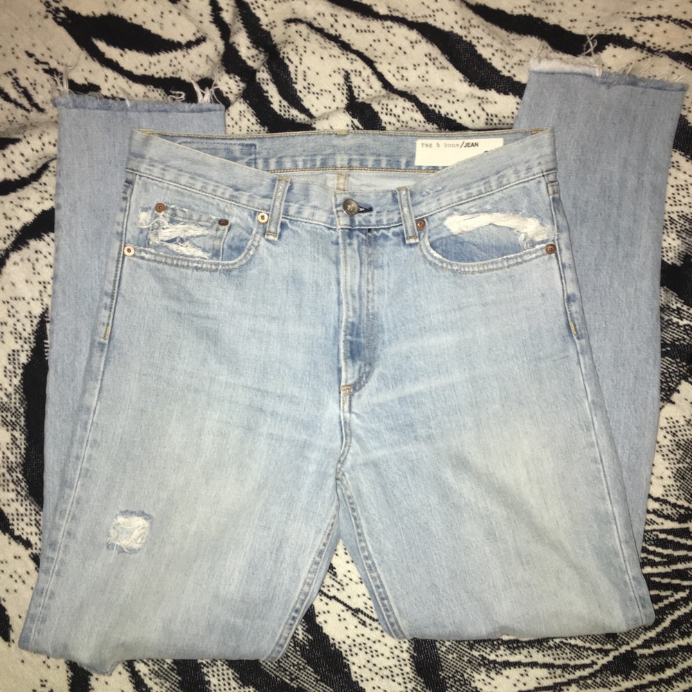 Distressed rag&bone jeans